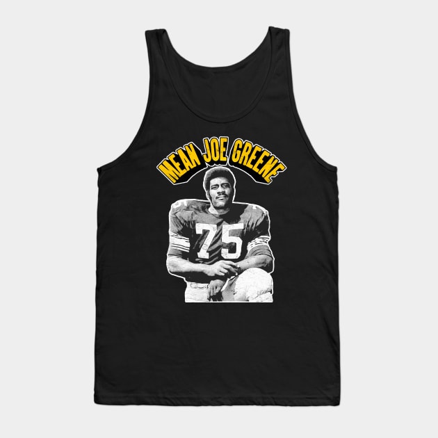 Mean Joe Greene -- Retro Football Fan Design Tank Top by DankFutura